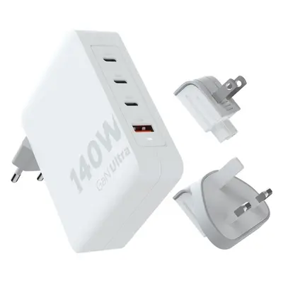 Cestovní adaptér Xtorm 140W GaN-Ultra Travel Charger + USB-C PD Cable