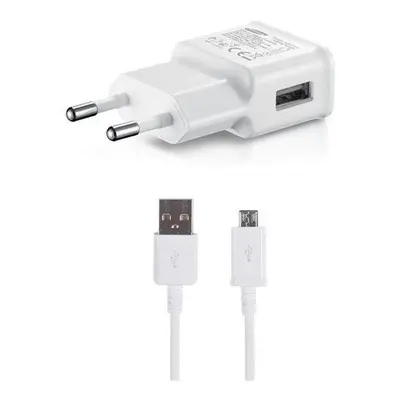 Nabíječka do sítě Samsung cestovní nabíječka 15W + microUSB datový kabel White (Bulk)