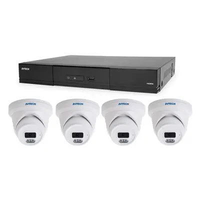 AVTECH Kamerový set - 1× NVR AVH2109AX, 4× 5MPX IP Dome kamera DGM5206SVAT, 4× kabel UTP