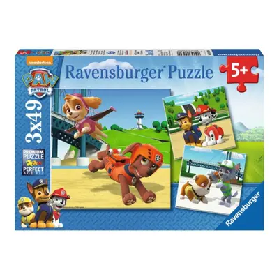 RAVENSBURGER Puzzle Tlapková patrola: Čtyřnohý tým 3x49 dílků