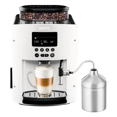 Automatický kávovar KRUPS Pisa White + XS6000 Autocappuccino EA816170