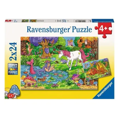 RAVENSBURGER Puzzle Kouzelný les 2x24 dílků