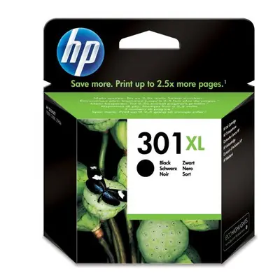 HP originální ink CH563EE, HP 301XL, black, blistr, 430str., HP HP Deskjet 1000, 1050, 2050, 300