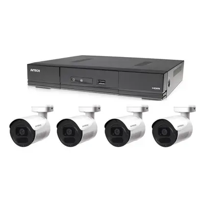 AVTECH Kamerový set - 1× DVR DGD1005AV, 4× 5MPX Bullet kamera DGC5105TS, 2× napájecí zdroj