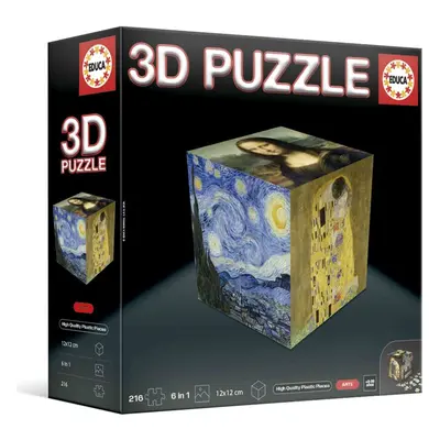 Educa 3D Puzzle kostka Umění 216 dílků