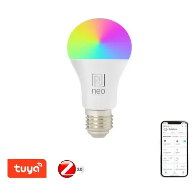 LED žárovka IMMAX NEO Smart žárovka LED E27 11W RGB+CCT barevná a bílá, stmívatelná, Zigbee 3.0