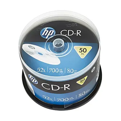 HP CD-R, CRE00017-3, 69307, 50-pack, 700MB, 52x, 80min., 12cm, bez možnosti potisku, spindle, pr