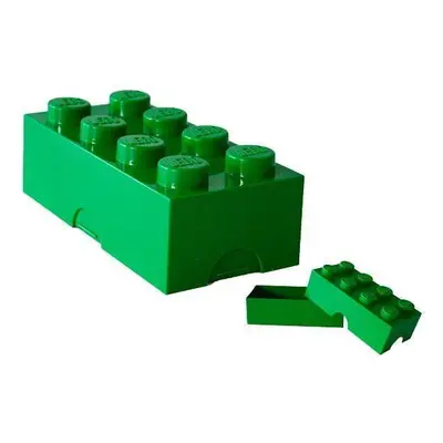 Svačinový box LEGO Box na svačinu 100 x 200 x 75 mm - tmavě zelený