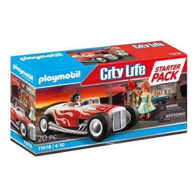 Stavebnice Playmobil 71078 Starter Pack Hot Rod