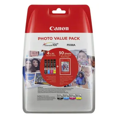 Cartridge Canon XL CLI-551 C/M/Y/BK PHOTO VALUE Multi Pack