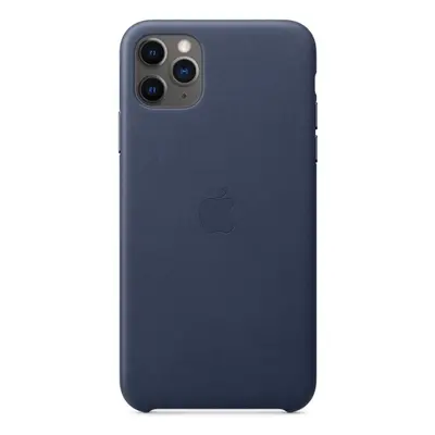 Kryt na mobil Apple iPhone 11 Pro Max Kožený kryt půlnočně modrý