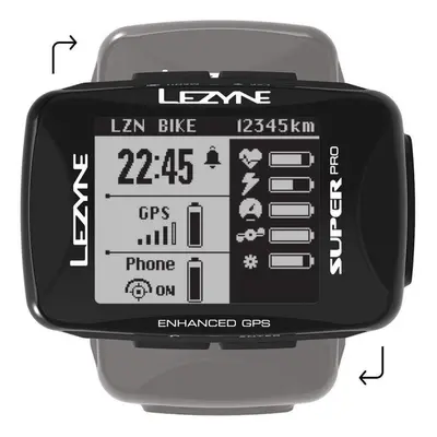 GPS navigace Lezyne SUPER PRO GPS BLACK