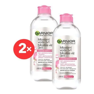 Kosmetická sada GARNIER Micellar Cleansing Water 2 x 400 ml