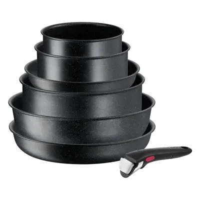 Sada nádobí Tefal Sada nádobí 7 ks Ingenio Black Stone L3998702