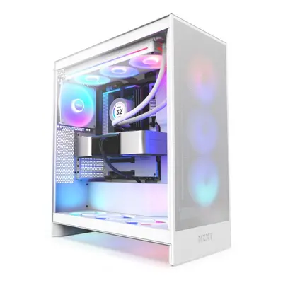 Počítačová skříň NZXT H7 Flow RGB (2024) All White