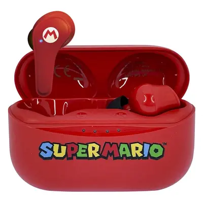 Bezdrátová sluchátka OTL Super Mario TWS Earpods Red