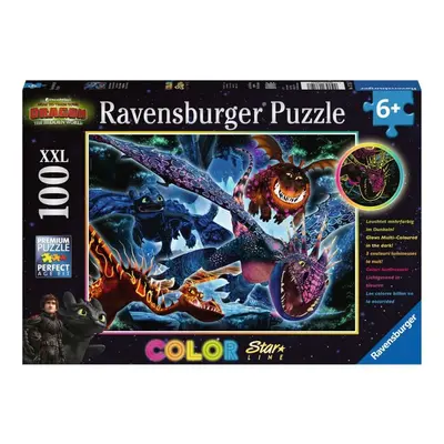 RAVENSBURGER Svítící puzzle Jak vycvičit draka III XXL 100 dílků