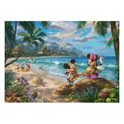 Puzzle Schmidt Puzzle Minnie a Mickey na Hawaii 1000 dílků