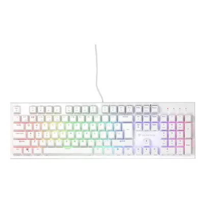 Genesis herní mechanická klávesnice THOR 303/RGB/Outemu Brown/Drátová USB/US layout/Bílá