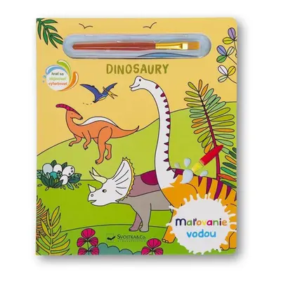 Maľovanie vodou Dinosaury