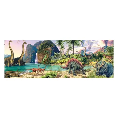 Puzzle Dino Dinosauři u jezera 150 panoramic puzzle