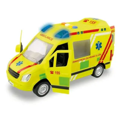 Auto MaDe Ambulance, na setrvačník, s reálným hlasem posádky, 21cm