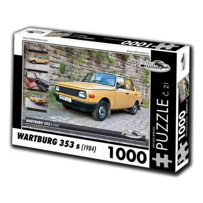 RETRO-AUTA Puzzle č. 21 Wartburg 353 s (1984) 1000 dílků