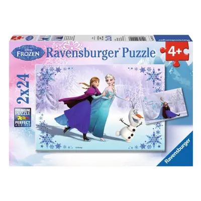 RAVENSBURGER Puzzle Ledové království: Sestry navždy 2x24 dílků