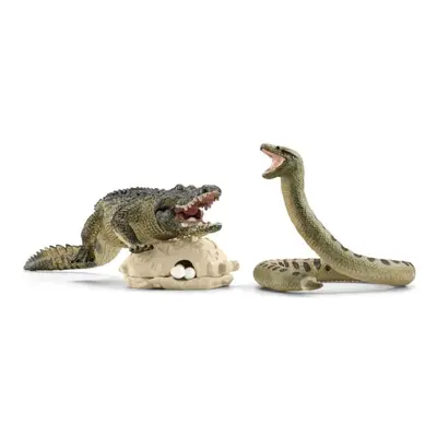 Set figurek a příslušenství Schleich Nebezpečí v bažině 42625