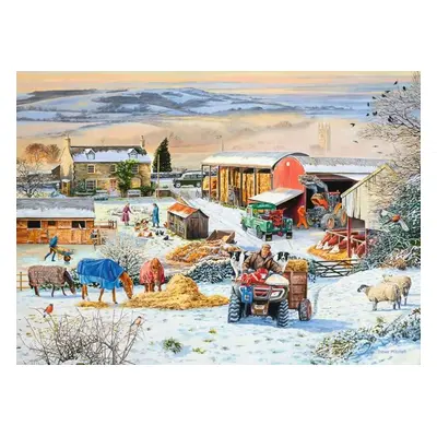 Puzzle Ravensburger 164783 Zima na farmě 1000 dílků