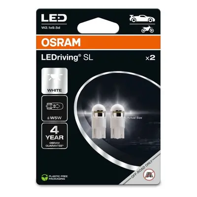 LED autožárovka OSRAM LEDriving SL W5W Studeně bílá 6000K 12V dva kusy v balení