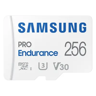 Paměťová karta Samsung MicroSDXC 256GB PRO Endurance + SD adaptér