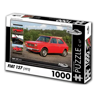 RETRO-AUTA Puzzle č. 67 Fiat 127 (1973) 1000 dílků