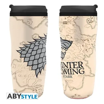 Cestovní hrnek ABYstyle - Games of Thrones - Cestovní hrnek "Winter is coming"