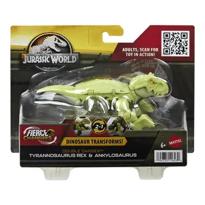 Mattel Jurský svět Dinosaurus s transformací T-REX a ANKYLOSAURUS, HLP08