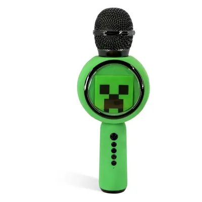 Dětský mikrofon OTL Minecraft PopSing LED Karaoke Mic