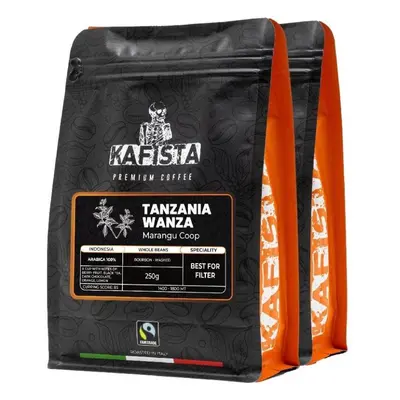 Káva Kafista Výběrová káva "Costa Rica paradise" - 100% Arabica - Zrnková Káva 2 x 250 g