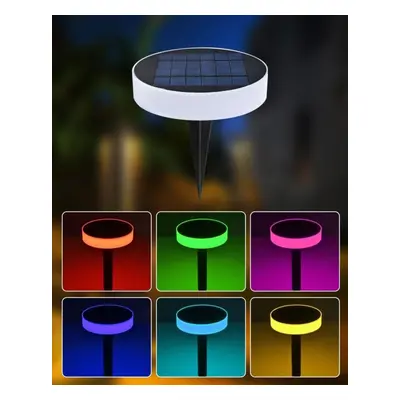 Zahradní osvětlení IMMAX NEO LITE Smart solární svítidlo ROUND, RGB, IP65, BT, TUYA,1W