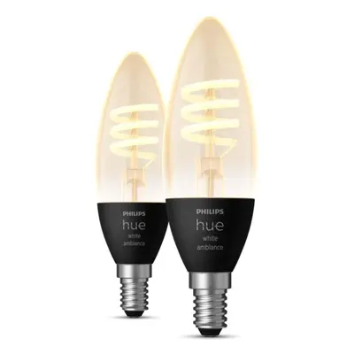 Philips Hue 8719514411869 sada 2x LED žárovka svíčka 1x4,6W | E14 | 300lm | 2200-4500K - White A