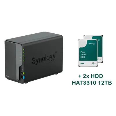 NAS Synology DS224+ 2x HAT3310-12T (24TB)