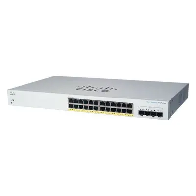 Cisco switch CBS220-24FP-4X (24xGbE,4xSFP+,24xPoE+,382W) - REFRESH