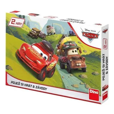 Stolní hra Dino cars: pojeď si hrát a závody dětská hra