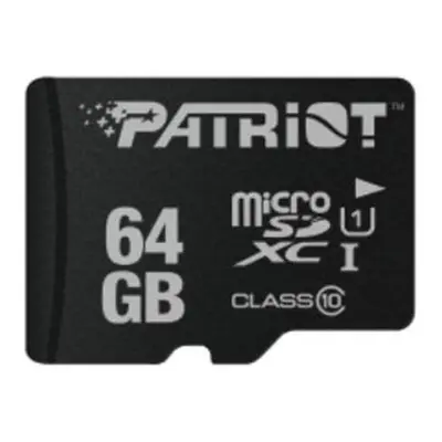 Patriot/micro SDHC/64GB/80MBps/UHS-I U1 / Class 10