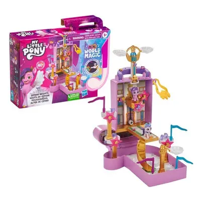 Set figurek a příslušenství My Little Pony Mini World Magic Zephyr Heights Hrací sada v kufříku