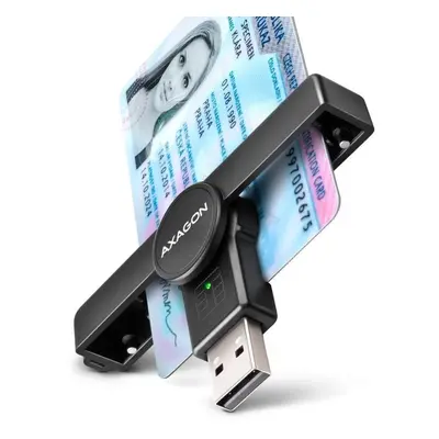 Čtečka eObčanek AXAGON CRE-SMPA Smart card / ID card PocketReader, USB-A