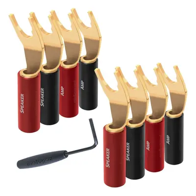 Audioquest SureGrip 100 spade gold (set 8 ks) - vidličky zlaté