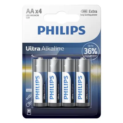 Jednorázová baterie Philips LR6E4B 4ks v balení