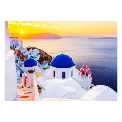 Puzzle Enjoy Východ slunce nad Santorini, Řecko 1000 dílků