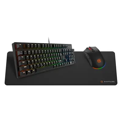 Set klávesnice a myši Rapture ELITE Gaming Set černý - CZ/SK