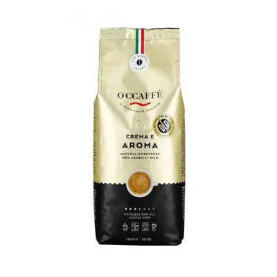 Káva O'Ccaffé Crema e Aroma 100% AR, zrnková, 1000g